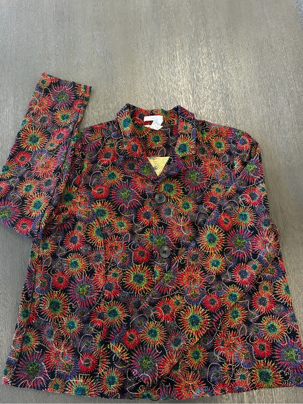 Vintage 90’s Christopher & Banks Multicolor Starburst Button Jacket